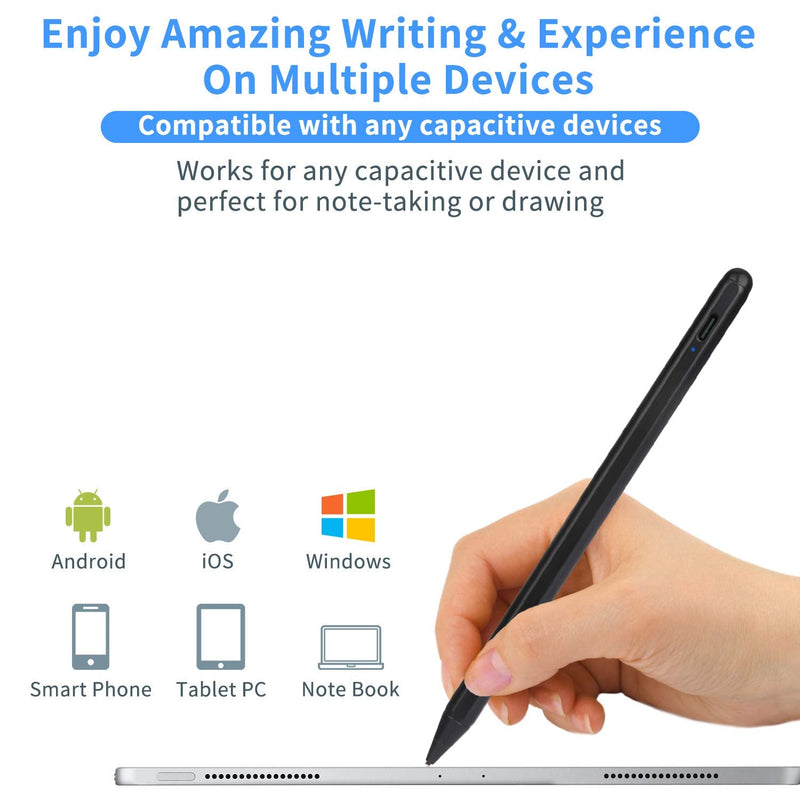 Stylus Pen for HP Pavilion X360 Pencil, Evach Capacitive High Sensitivity Digital Pens with 1.5mm Ultra Fine Tip Stylus Pencil for HP Pavilion X360 Pen, Black