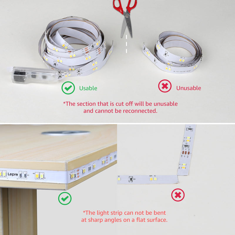 [AUSTRALIA] - Lepro LED Tunable White Strip Light, Warm to Cool White,32.8ft Dimmable Bright LED Tape Lights, 600 LEDs 2835, Strong 3M Adhesive, Not Cuttable, Suitable for Christmas Decorations, Home, Bedroom 32.8 ft 