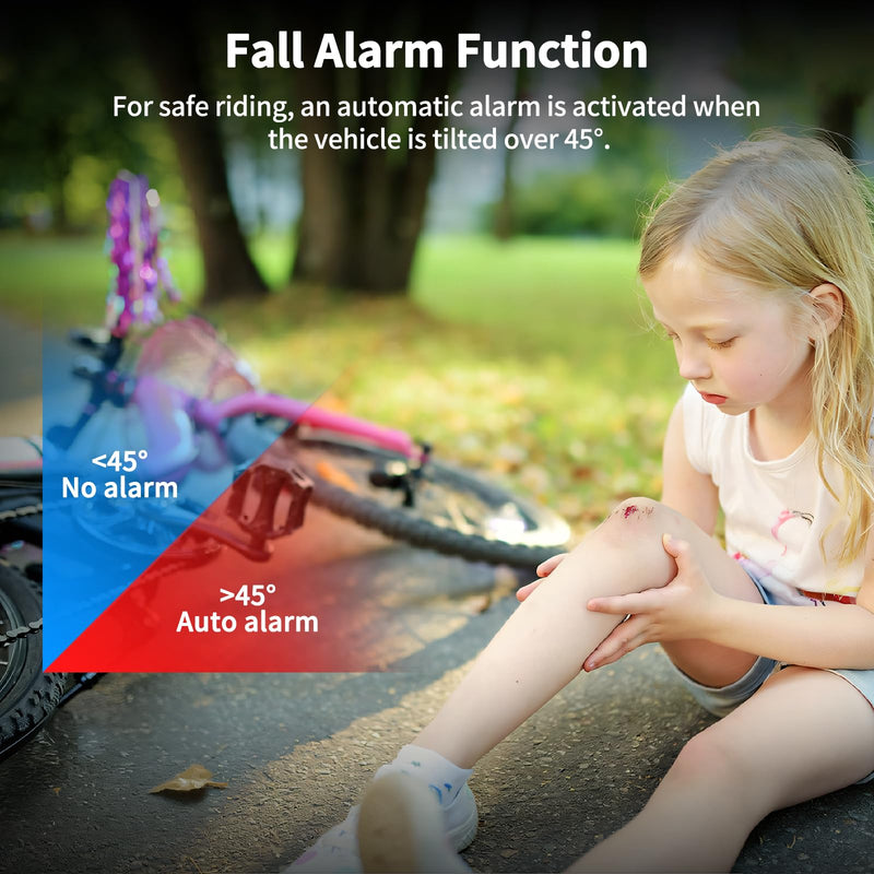[AUSTRALIA] - WSDCAM Wireless Bike Alarm with Remote, Rechargeable 113dB Loud Bicycle Alarm System Anti Theft, IP65 Waterproof, Bike Alarms for E-bikes, Motorcycles, Scooter, Outdoor Riding and Cycling Safety 