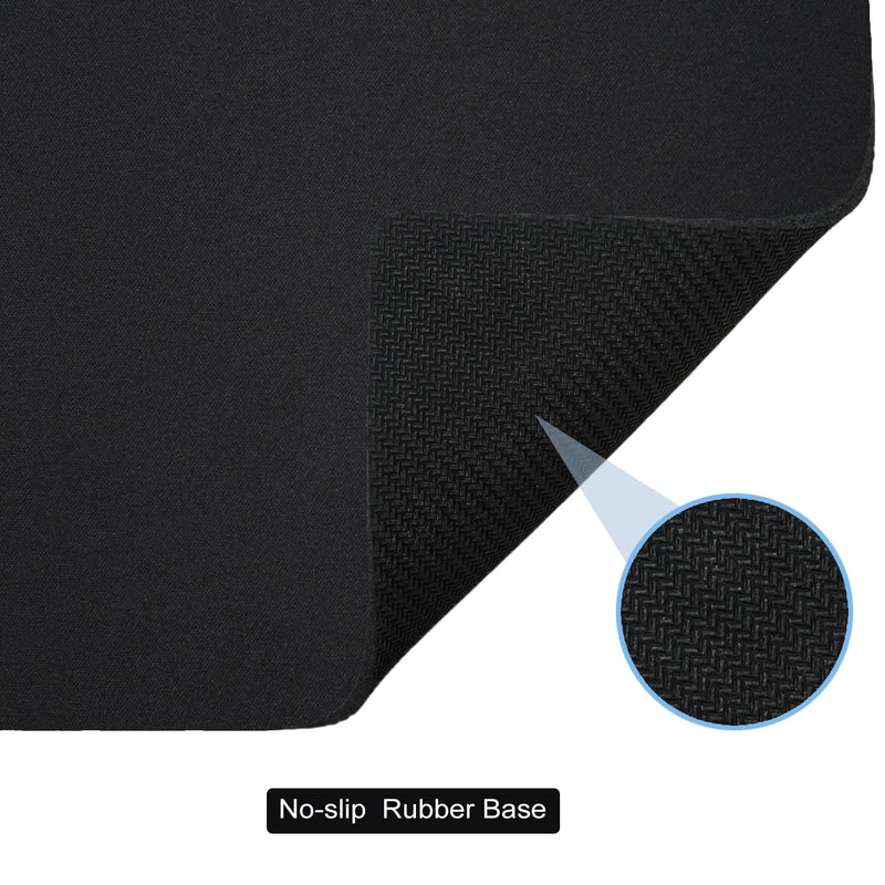 Cyanbone Mini Mouse Pad Small Size, Portable Mouse Pad for Laptop Waterproof - 5.5x7 in, Cute Travel Mousepad Black with Non Slip Rubber Base for Wireless Mouse 1 Pack-5.5"x7"