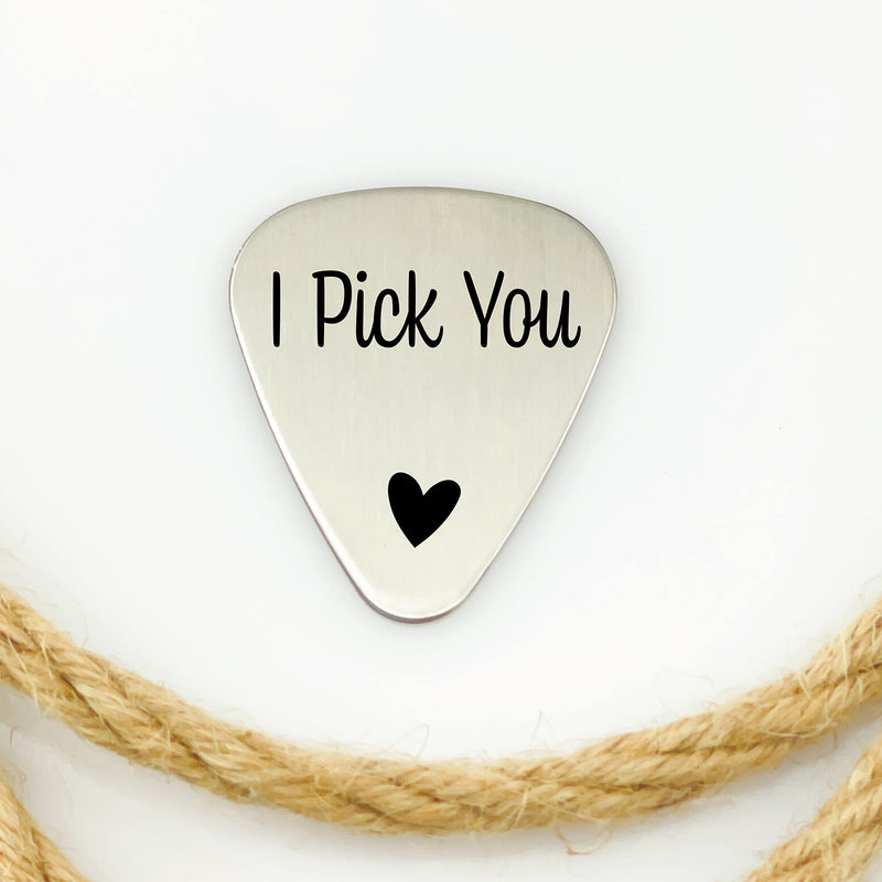 I Pick You Guitar Pick For Him Mens Gift Idea for Him Christmas Gift for Him Birthday Gift for Him Valentines Day Gift for Him FBA-YOU-PICK (#2) #2