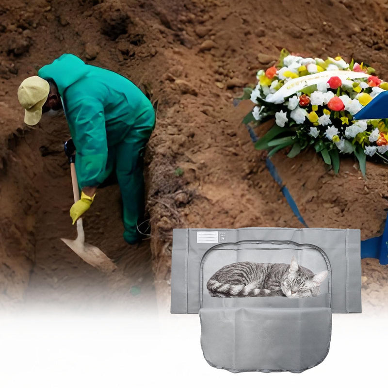 Pet Funeral Body Bag Pet Funeral Bag Non Woven Pet Coffin for Funeral and Cremation Odor Control (S) (M) Size M