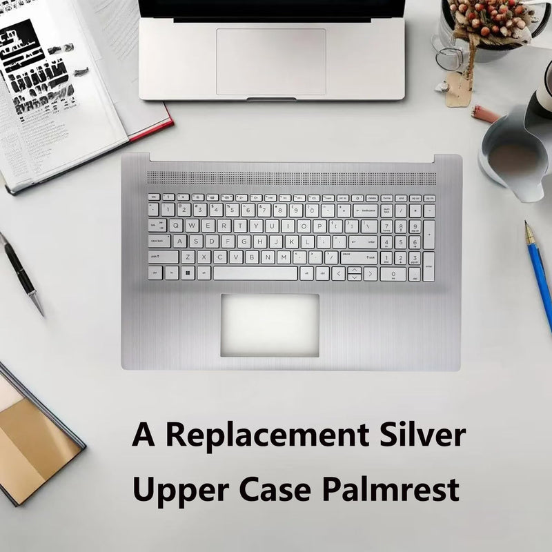 Upper Case Palmrest with Backlit US Keyboard for HP 17-CN 17-CP | Fit for HP 17-CN0xxx/17-CN1xxx/17-CN2xxx,17-CP0xxx/17-CP1xxx/17-CP2xxx,17T-CN000/300 and 17Z-CP000/100/300,P/N M50456-001