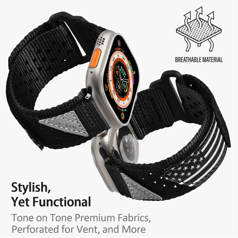 For Apple watch 45mm Band Bumper Case and Nylon Sport Band