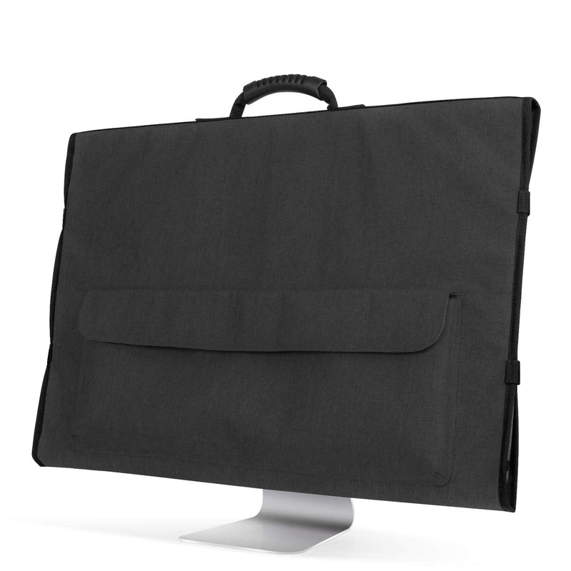CURMIO Travel Carrying Bag Compatible with Apple 27" iMac Desktop Computer, Protective Storage Case Monitor Dust Cover Compatible with 27" iMac Screen and Accessories, Black, Patent Design
