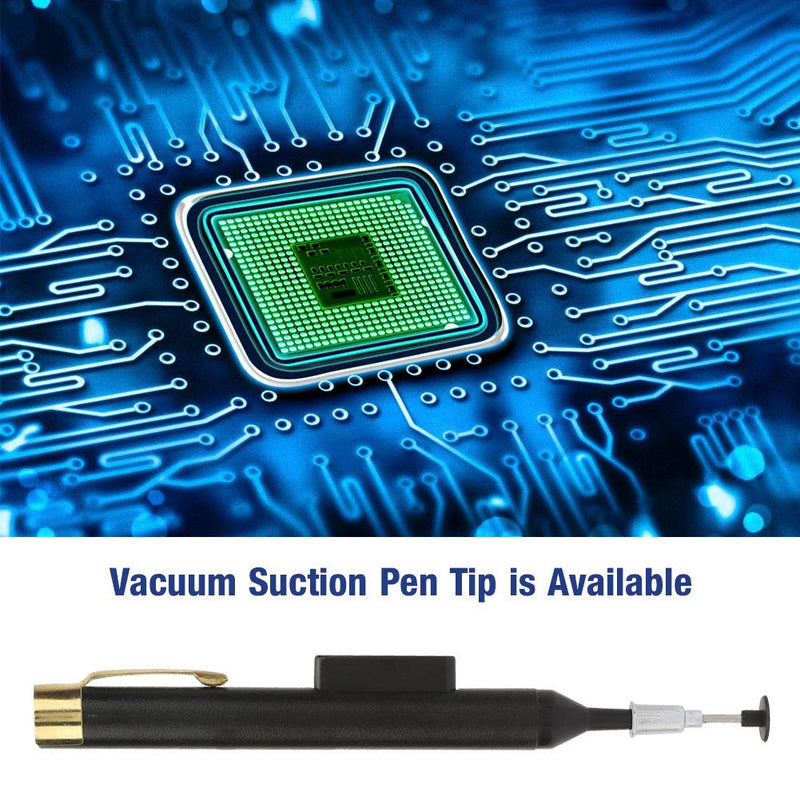 Vacuum Suction Pen Soldering Desoldering Pump Sucker IC SMD Vacuum Suction Pin Remover Tool LP-200 Manual Suction Pump Pickup Tool with 3 Suction Heads, #111