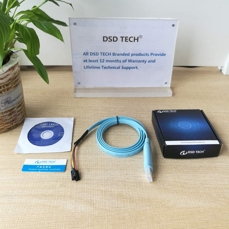 DSD TECH SH-U09BL USB to TTL Serial Cable with CP2102N Chip 1.2M/4FT