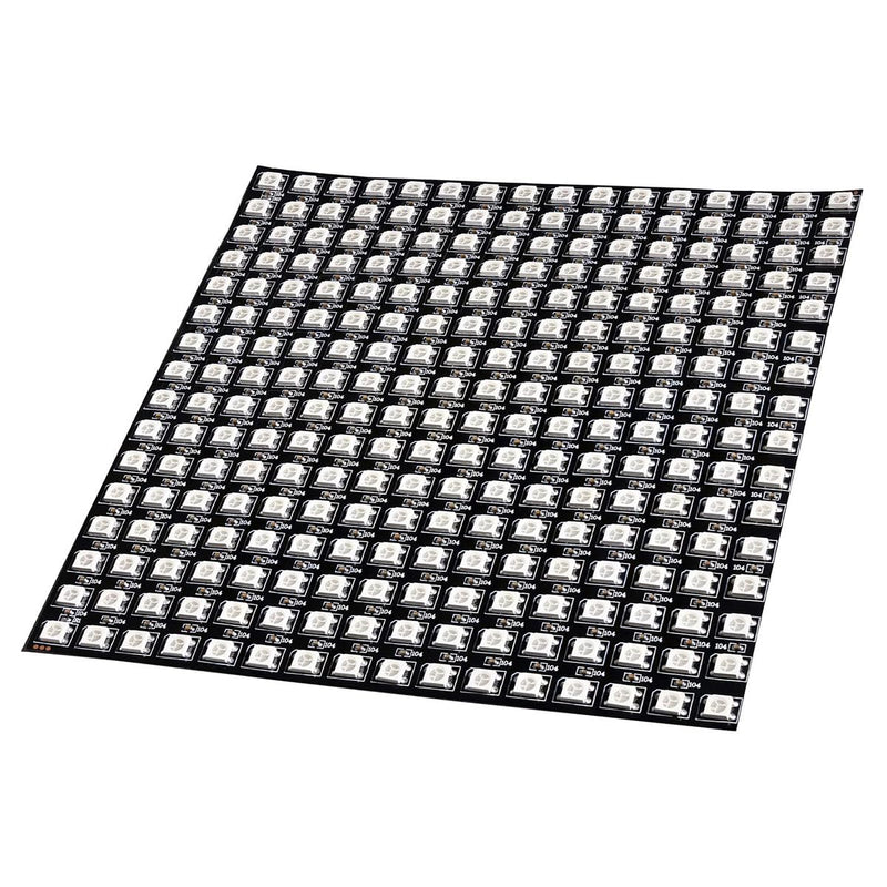Ieron RGB Panel WS2812B 16 x 16 Pixels, Flexible Module, Individually Addressable Full Colour DC5V Smart Light Display for Creative Installations and Projects