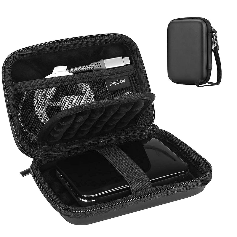 ProCase Portable Hard Drive Case Bundle with ProCase Samsung T7/ T7 Touch Portable SSD Hard Carrying Case and 2 Cable Ties