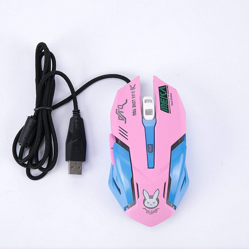 OW Mouse Breathing LED Backlit Gaming Mouse Genji Reaper Wired USB Computer Mouse for PC& Mac E-Sports Gamers