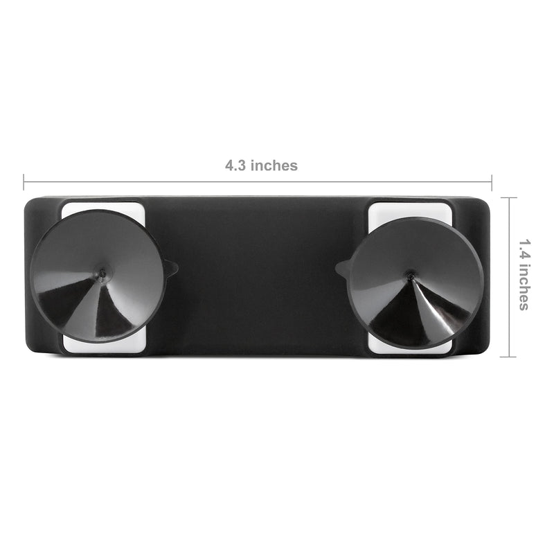 Silicone Skin for SunPass Pro and SunPass Portable (Florida), UNI Pass by E-Pass, and Rectangular EZ Pass with Suction Cups. Wraps Your Transponder for a Discreet Look. Includes Black Suction Cups