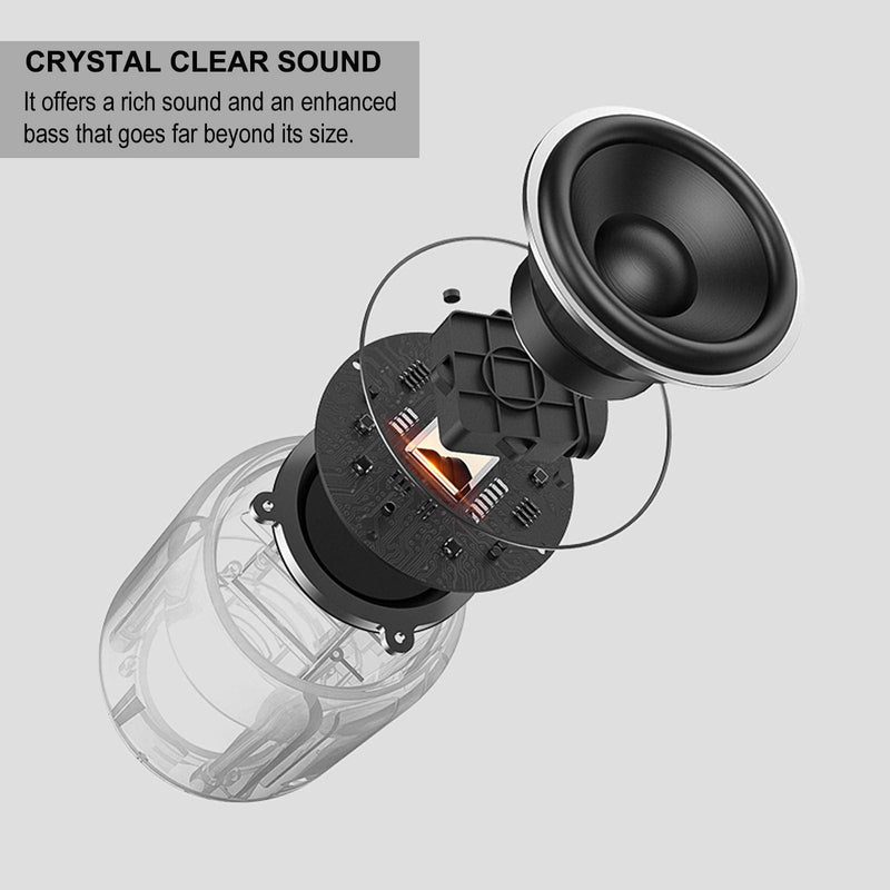 comiso Bluetooth Speaker, Portable Bluetooth Speakers with Wireless Stereo Pairing, Built in Mic, 360° HD Sound,IP65 Waterproof Speaker,Support TF Card, for Home/Party/Outdoor/Beach,Gift For Men/Women Pink