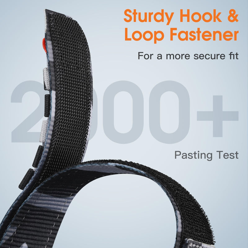 Bandletic FKM Band and Nylon Strap Compatible with Apple Watch