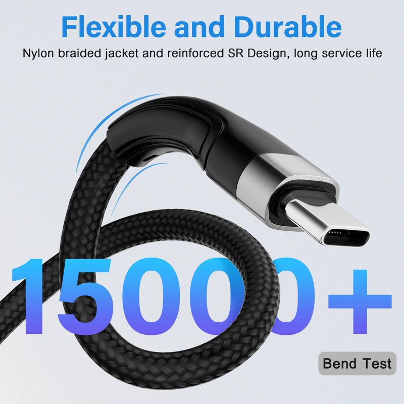 USB C Cable (2FT, 50-Pack), USB A to USB Cord Fast Charging Compatible with iPhone 17, iPhone Air, iPhone 17 Pro, iPhone 17 Pro Max, iPhone 16/15 Series, Galaxy S24, LG and Car Play and More 2FT