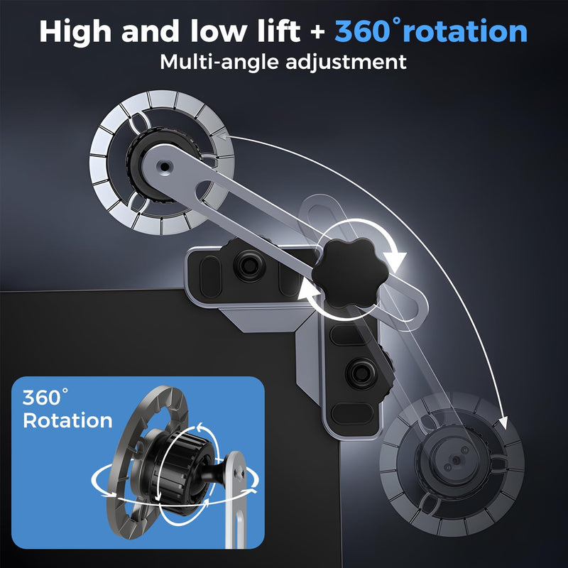 Phone Mount for Tesla, 360° Adjustable Universal Magnetic Car Phone Holders for Tesla Model Y/3/S/X/Cybertruck Screen for iPhone 17/16/15/14/13/12 Series