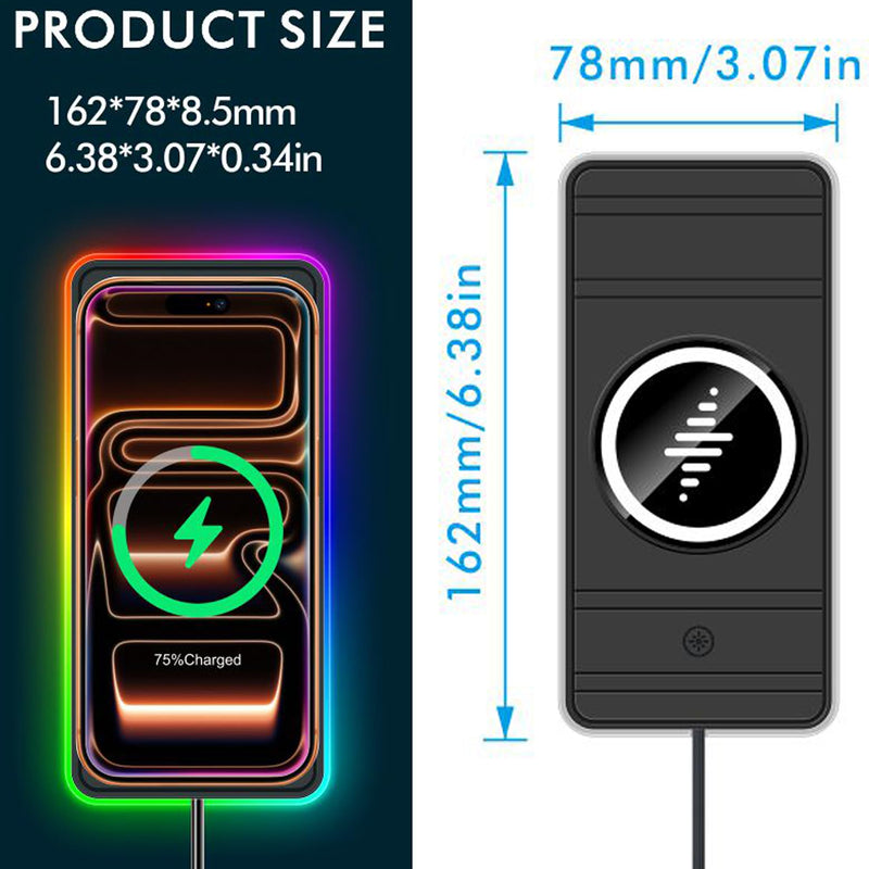Magnetic Wireless Charger for iPhone 17/16/15/14/13/12 Series, Fast Wireless Charging Pad with Extension Cable, Portable Mag Safe Compatible Charger for Car, Desk & Travel, USB Magnetic Phone Charger A8