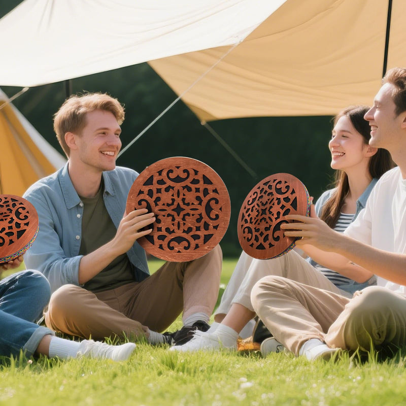12INCH Ocean Drum,Water Stream Drum,Rain Disk "Water-Fall",Sound Healing,Onomatopoeic Wooden Drum For Performance Accompaniment 12 INCH