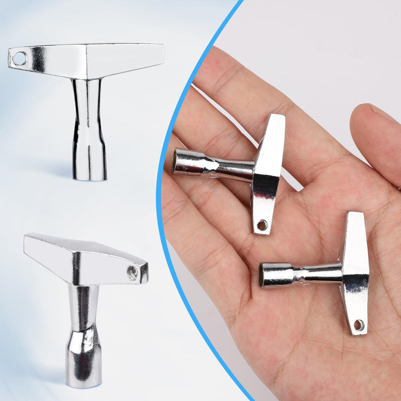 4pcs Drum Key Tool, Drum Tuner Key Drum Tuning Key Drill Bit Drum Key Tuner with Ergonomic Handle for Acoustic & Electronic Drums Metal Hardware Key Tool(Quadrilateral)