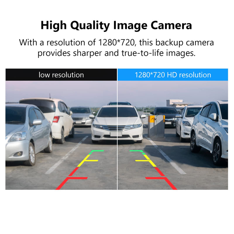 2022 Eonon 720P AHD Backup Camera Wide Angle 140° Waterproof &Dustproof Rearview for All Eonon Car Stereos: Q72/Q98/Q04/Q03/Q24/Q21/Q76/R03/R50/R51/R53/R80/GA2185/GA9480B/GA9480D/GA2189S-A0125