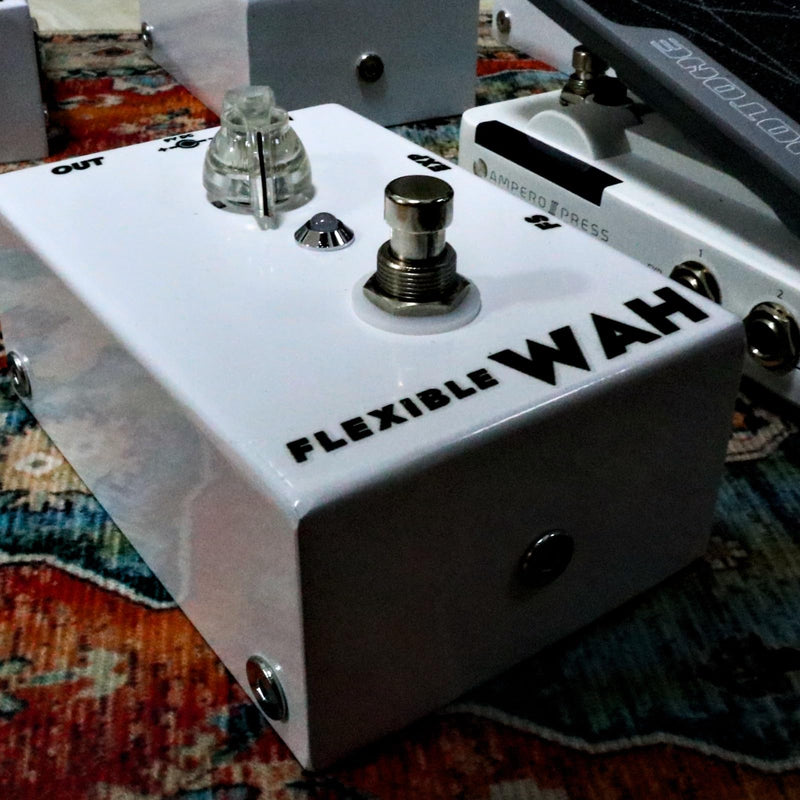 Hand-made Wah Pedal, multi-function wah pedal with EXP/FS Jack, True Bypass, DC 9V, Pedal for Electric Guitar White