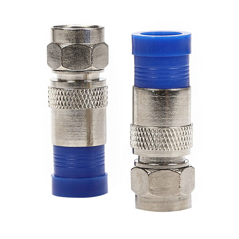 RG6 Compression F Type Straight Antenna Cable Connector Coax Adapter Pack of 20