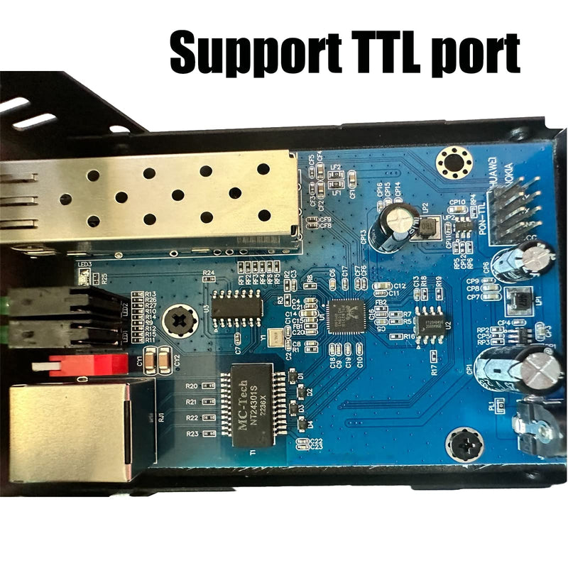 iszo 2.5G SFP Port Transceiver Media Converter,20km SM,RJ45 100M/1000M/2.5G Adaptive,Full/Half Duplex,Inside TTL Port ,Also Work 2.5G/1G GPON SFP ONU Stick Such as The 5671A and G-010S-P and More