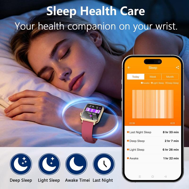 1.91" Smart Watch, Fitness Tracker, 3 Bands (1 Metal & 2 Silicone) | Premium Smartwatch for Men Women: Bluetooth Call, Heart Rate Sleep SpO2 Monitor, 315mAh Battery, 100+ Sports, iOS Android Gold