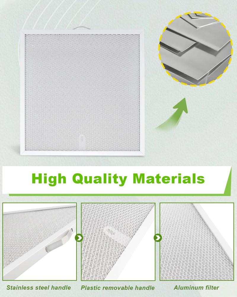 S99010467 99010467 Range Grease Hood Filter Replacement for Broan BXT1 Nutone AR1 Series, 11.5 x 11.5 x 0.38 Inches, Aluminum, 1 Pack