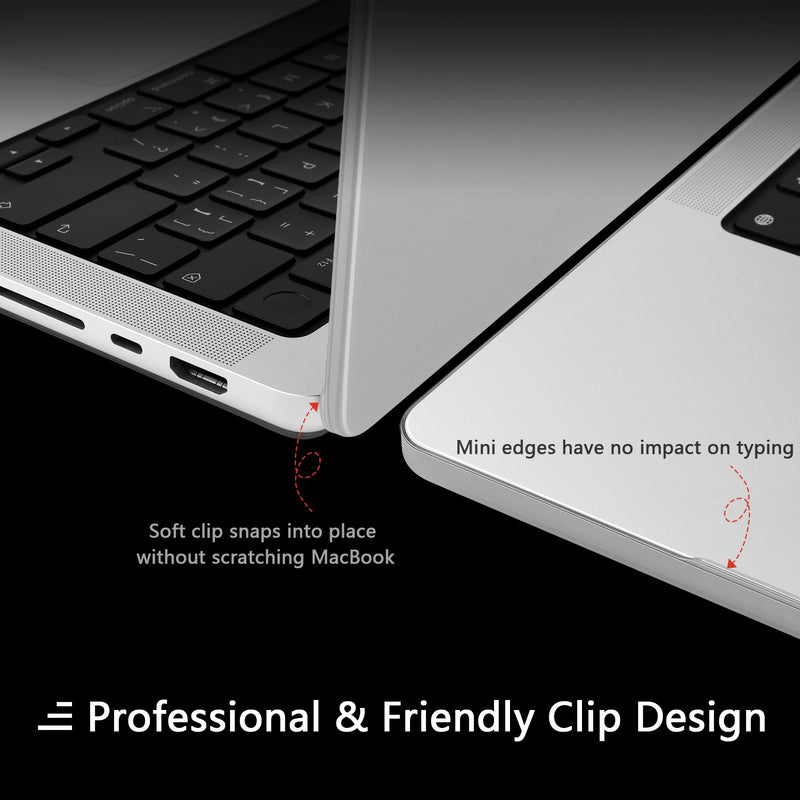 DONGKE Ultra Slim Hard Shell Case for MacBook Pro 14 inch A2918 A2992 M3 A2779 M2 A2442 M1 Pro/Max Chip with Touch ID [2024 2023 2022 2021] - Protective Cover [Sturdy Shockproof] [Matte Grey] Matte Grey