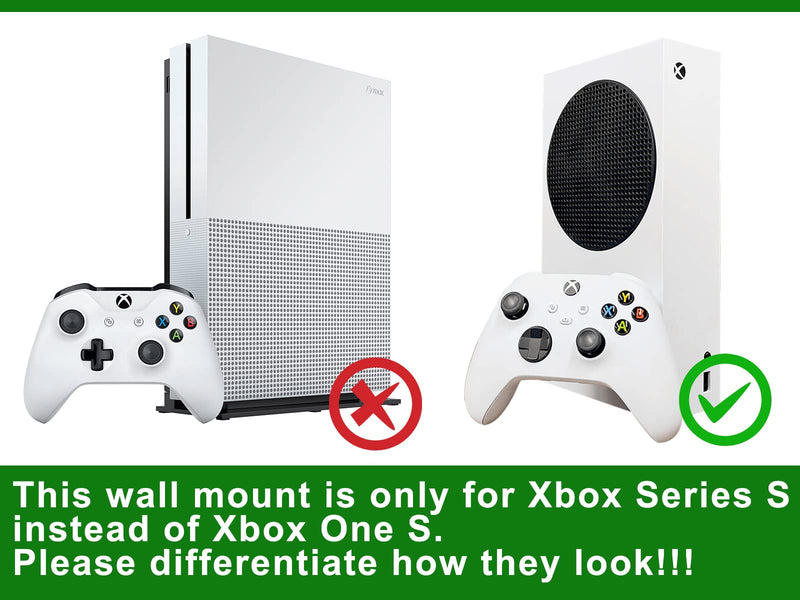 [AUSTRALIA] - Wall Mount for Xbox Series S (Mount The Console & Accessories on Wall Near or Behind TV Left/Right), Wall Shelf Bracket Kit for XSS System 