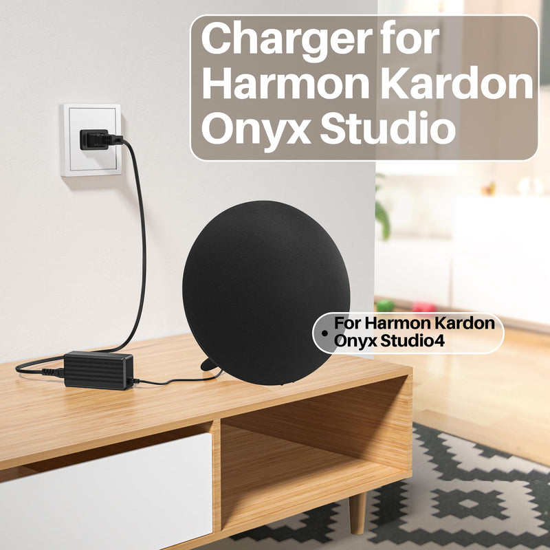 for Harman Kardon Charger for Harman Kardon Speaker Onyx Studio 8 7 6 5 4 3 2 1 Wireless Bluetooth Speaker Power Cord for Harman Kardon Onyx Aura Studio 1 2 3 4 5 Speaker 19V DC Power Supply