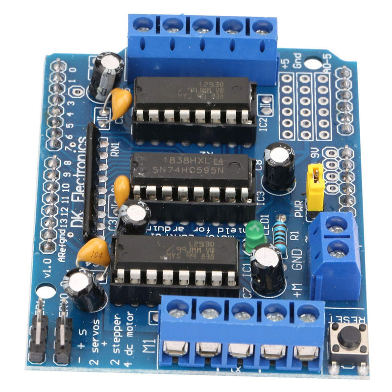Motor Driver Shield, L293D Motor Driver Plate for Engine Plate L293D Engine Drive Shield Expansion Board Module Motor Drive Tool