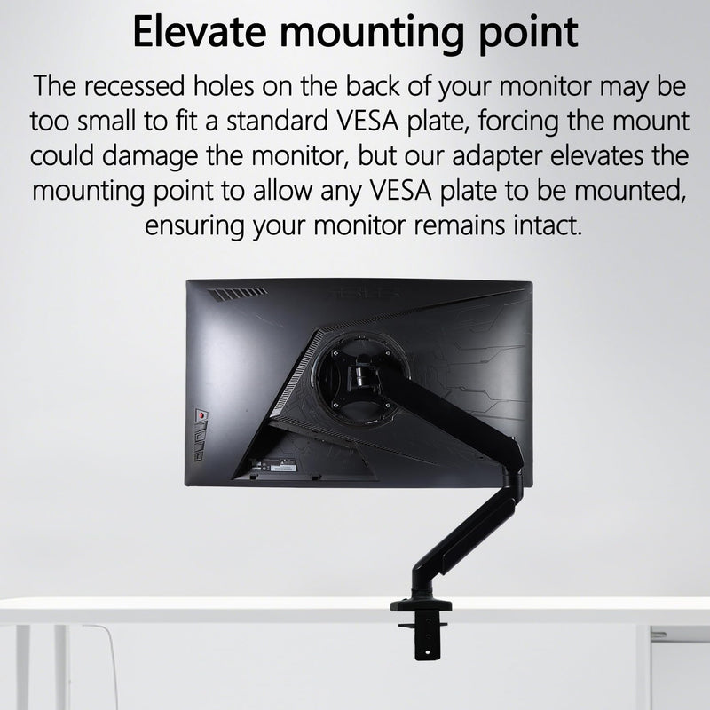 VG27AQ3A VESA Adapter Compatible with ASUS ROG,ProArt and TUF Game Monitor | (Fits VG27AQM5A,VG277Q1A,XG27ACS,VG27WQ3B,VG27AQ,PA248QFV,PG27AQN and more)–75x75 to 100x100 Wall Mount Bracket