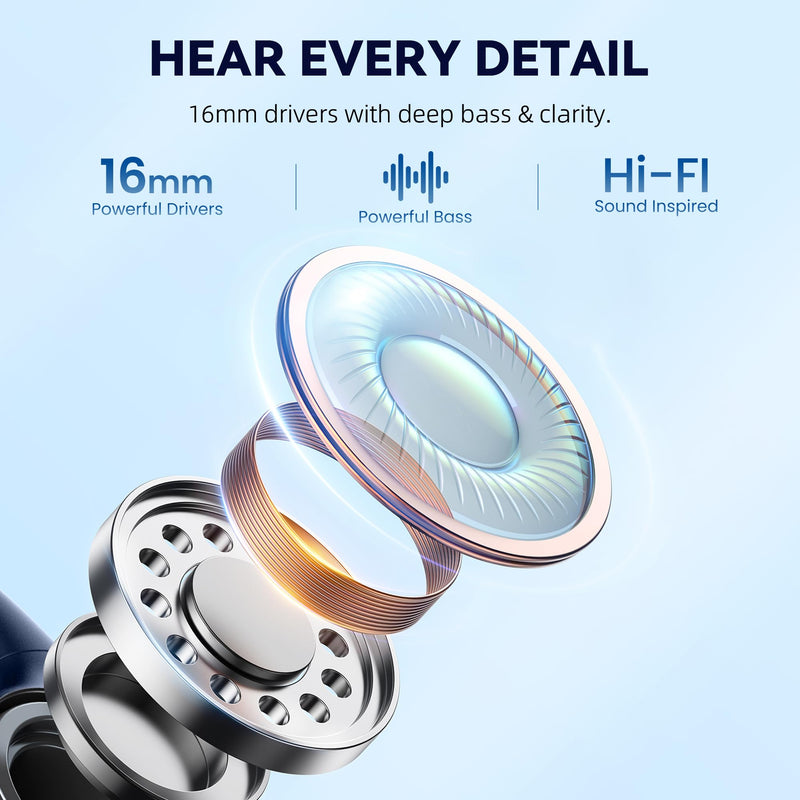 HIFI WALKER Bone Conduction Headphones Waterproof Swimming Headset, Wireless Bluetooth 5.3 for Sport