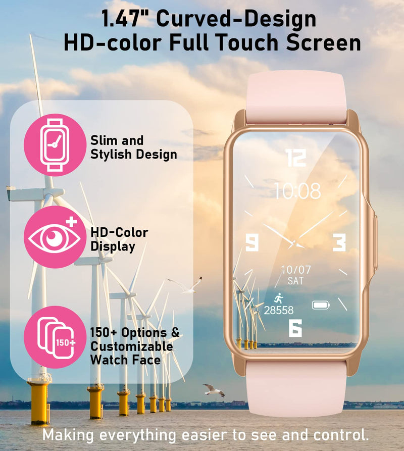 Mindrose Health Fitness Tracker with 24/7 Heart Rate Blood Oxygen Blood Pressure Sleep Monitor 100 Sports Modes Step Calorie Counter