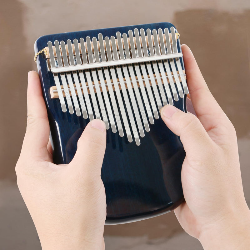 [AUSTRALIA] - EASTROCK Karimba Thumb Piano 21 key Sapele solid wood Flat-board Portable Mbira Finger Piano with Study Instruction and Tune Hammer Wood Kalimba Gift for Adults Beginners Professiona 