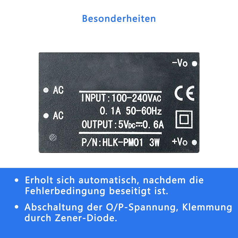 [AUSTRALIA] - 3 x HLK-PM01 AC DC 220V to 5V Household Power Supply Module Power Supply Module, Mini Power Supply Module 