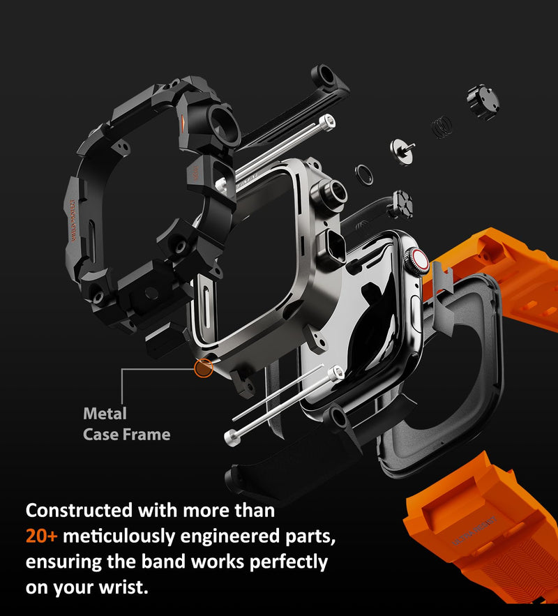 ULTIMAL Rugged Case with Band for Apple Watch 44mm,for Apple Watch Series SE/SE 2nd Generation/6/5/4,