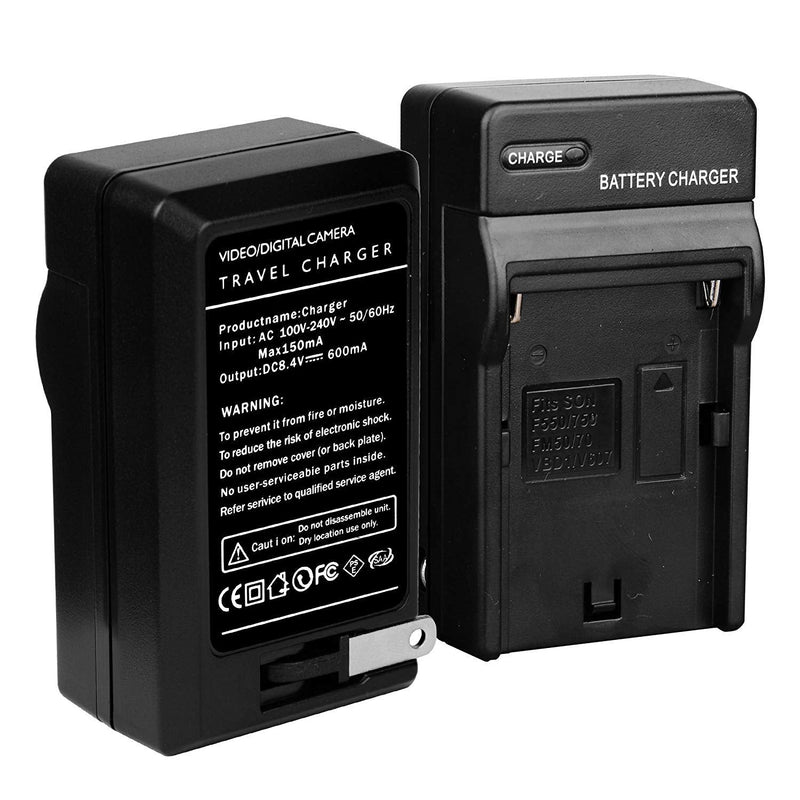 [AUSTRALIA] - GVM 2 Pack NP-F750 Replacement Batteries and Chargers for NP-F975, NP-F960, NP-F950, NP-F930, NP-F770, NP-F750, NP-F550, DCR, DSR, HDR, FDR, HVR, HVL and LED Light 