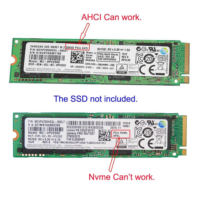 Cablecc 12+16pin 2014 2015 to M.2 NGFF M-Key SSD Convert Card for A1493 A1502 A1465 A1466