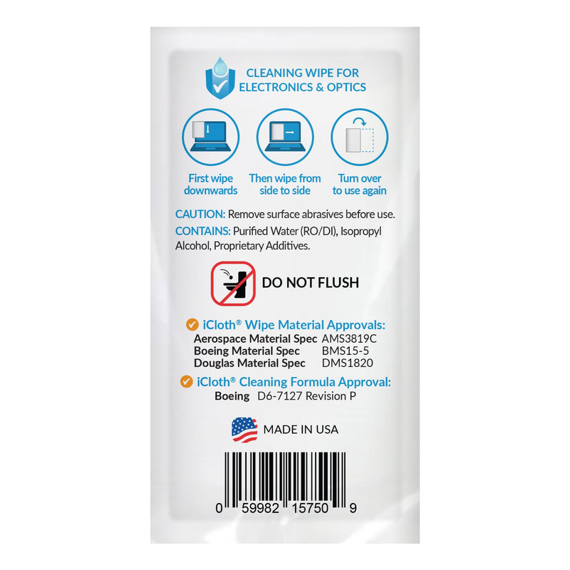 [AUSTRALIA] - Screen Cleaner Wipes by iCloth – Individually Wrapped – Travel Size – Streak-Free – Clean Your Phone, iPad, Laptop, Computer Screen and More – 24 Wipes (5" x 7") 24 Count (Pack of 1) 