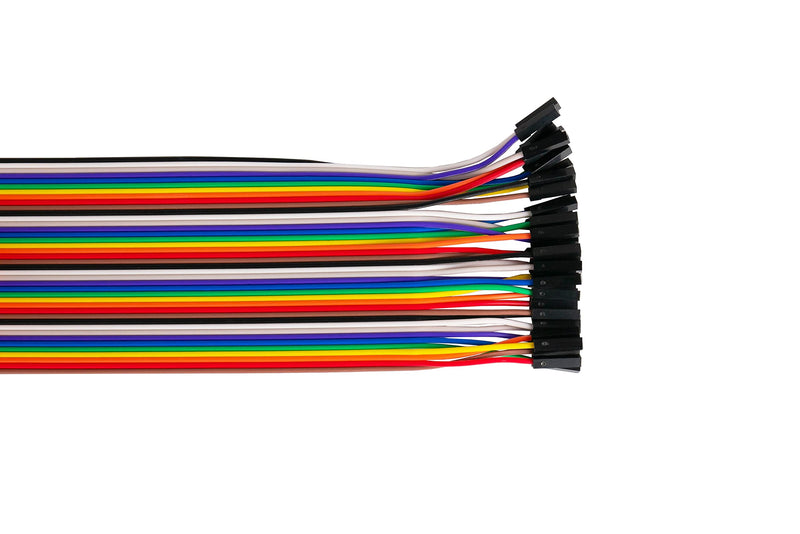 kabelmeister - Jumper Wire/Wire Jumper Cable - Male to Female - 20 cm - 40 Pin Separable Cores for Arduino, Raspberry Pi, Banana Pi, Breadboad, Breadboard etc. Single - 1 x 40 wires