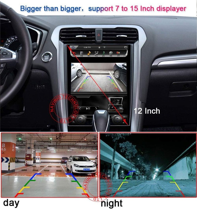 HD 720P Night Vision Waterproof Car License Light Plate Back Up Rear View Reverse Camera Replacement for Porsche Cayenne 9PA 2003-2010/Skoda Fabia Combi 2004/Audi TT 8J 2007 Model DC604=84mmx32mm