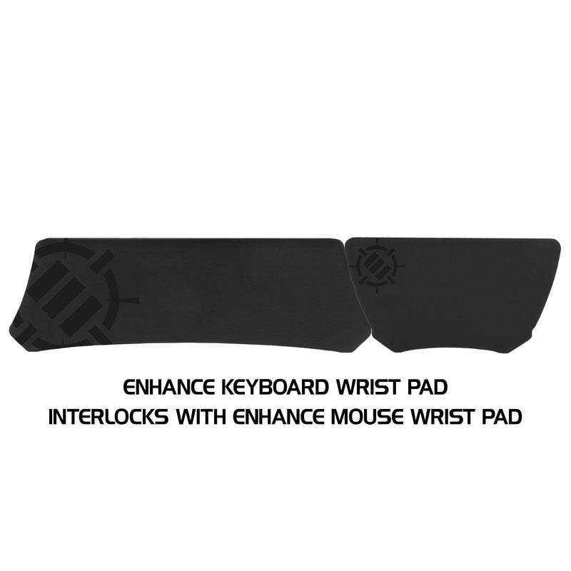 ENHANCE Tenkeyless Keyboard Wrist Rest - Firm TKL Gaming Wrist Pad for Compact Mechanical Keyboards with Ergonomic Support, Non-Slip Rubber Base, Anti-Fray Solid Design - Great for Gaming or Office Compact Size Keyboard