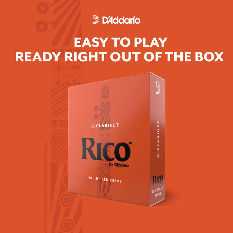 [AUSTRALIA] - Rico Bb Clarinet Reeds - RCA0315 - Strength 1.5, 3-pack 