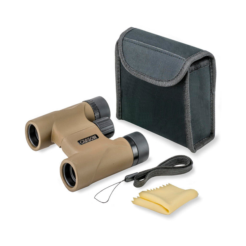 Carson Stinger 8x22mm Compact and Lightweight Binoculars for Travel, Bird Watching, Nature Viewing, Safari's, Concerts and Sporting Events (HW-822),Olive Green