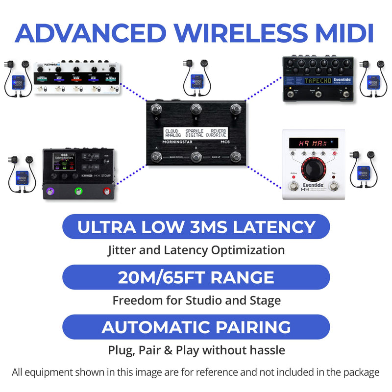 CME WIDI Jack - Bluetooth MIDI Interface for TRS/DIN MIDI devices - Power by MIDI Out or usb-c - Ultra low 3ms latency wireless MIDI for Synthesizer EWI Keytar Pedalboard Digital Piano