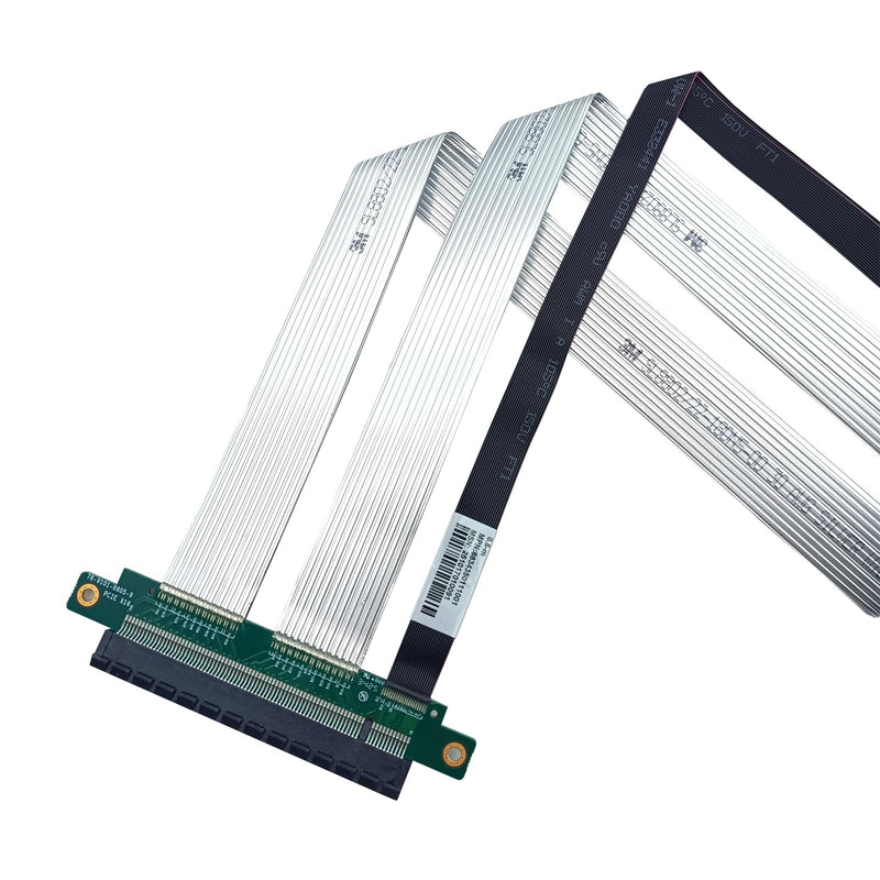 10Gtek PCIe 4.0 x16 3M Riser Cable, Male 180° to Female 180° for Vertical Mount Graphics Cards, Compatible with RTX4090, RTX4080, RX7900XTX, 80cm/2.62ft 180° to 180°(3M)