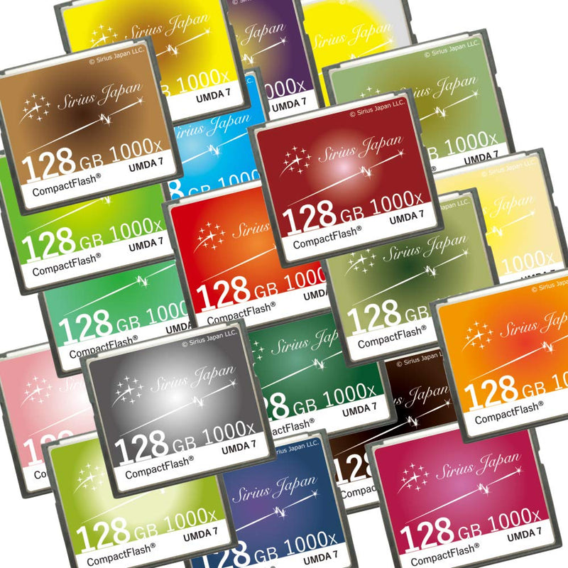 Sirius CF Card 16GB 【Color：Carrot】 Like Cool Cafe Color Variation (Over 80 Models) Compact Flash Card 1000X ESC10-16Gcr