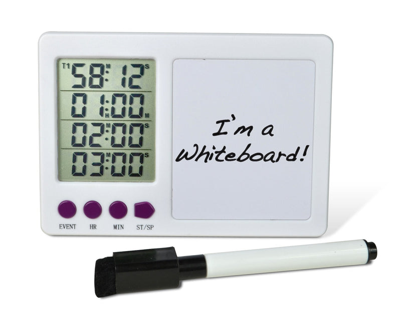 SP Bel-Art, H-B DURAC 4-Channel Electronic Timer with White Board and Certificate of Calibration (B61700-3700)